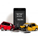 Image of two cars in crash Image of two cars in crash