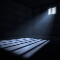 Light in prison cell Light in prison cell