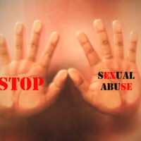 concept sexual abuse,hand man stop