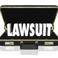 Lawsuit Briefcase Legal Court Case 3d Words