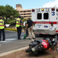 A bike accident A bike accident
