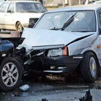 Blue two car accident Blue two car accident