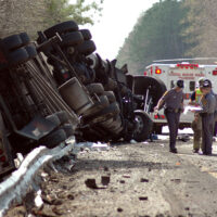 Tractor-Trailer wreck Tractor-Trailer wreck