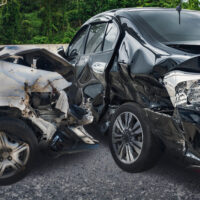 The black Car collison The black Car collison