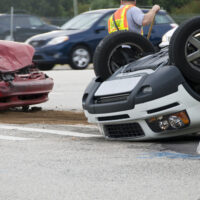 An intersection collision An intersection collision