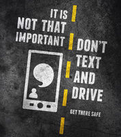 road sign dont text and drive road sign dont text and drive