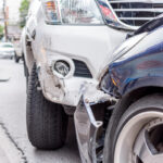 Car crash from car accident on the road Car crash from car accident on the road