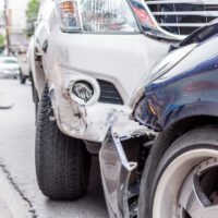 Car crash from car accident on the road Car crash from car accident on the road
